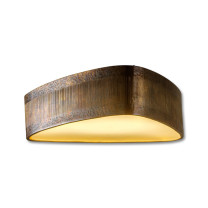 Porta Romana Allegra Bulkhead Ceiling Light Aged Bronze - On