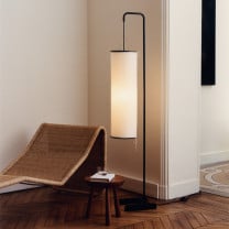 Gubi Silk Lantern Floor Lamp Lifestyle Nook
