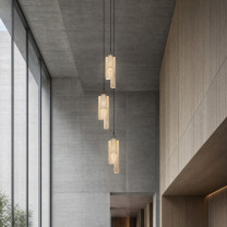 a-emotional light Núa Pendant Composition Multiples in Hallway