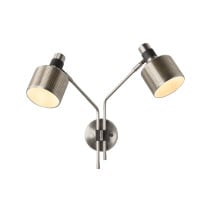 Bert Frank Riddle Double Wall Light Satin Nickel