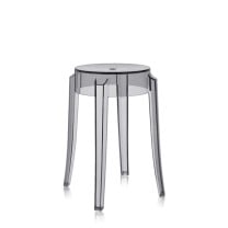 Kartell Charles Ghost Stool - Small, Smoke Grey