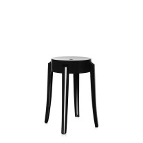 Kartell Charles Ghost Stool - Small, Black