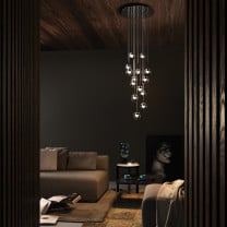 KDLN Dew 3 LED Suspension Light in Living Room