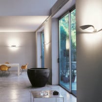 Artemide Mesmeri LED Wall Light Lifestyle Lounge 2