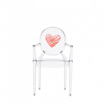 Kartell Kids Lou Lou Ghost Chair  Crystal Heart