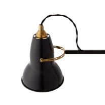 Anglepoise Original 1227 Brass Desk Lamp Jet Black