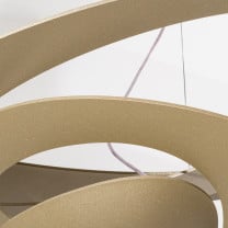 Artemide Pirce Micro Suspension LED Gold - Closeup