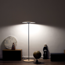 Marset Ginger P LED Floor Lamp - Oak