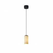 Santa & Cole Cirio Simple LED Pendant Porcelain Black Surface Canopy