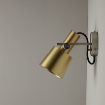Original BTC Chester Wall Light Brass Off