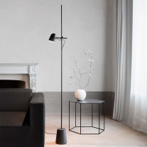 Luceplan Counterbalance Floor Lamp in Living Area