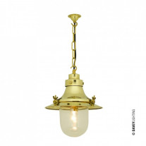 Original BTC Ships Decklight Polished Brass Clear Glass