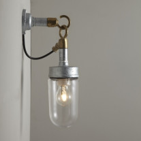 Original BTC Well Glass Wall Light Clear Side