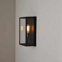 Original BTC Box Wall Light Medium Clear glass