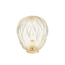 Fontana Arte Pinecone Table Lamp Medium Transparent Gold