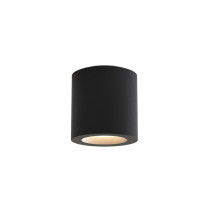 Astro Kos II Round Exterior Ceiling Light Textured Black