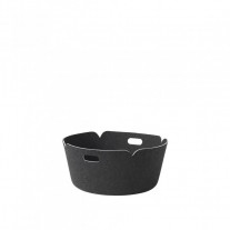 Muuto Restore Round Basket Black melange