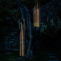 Artemide Architectural Reeds LED Outdoor Floor Lamp Lifestyle Garden 3