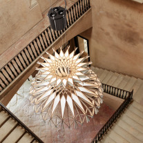 Bover Dome 90 Pendant Above Staircase