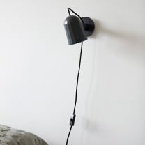 HAY Noc wall Light Dark Grey at Bedside