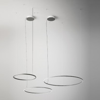 Axolight U-Light ULA LED Suspension Anthracite grey