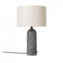 Gubi Gravity Table Lamp Grey Marble Canvas Shade (Small)