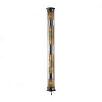 DCW éditions In The Tube 120-1300 Wall Light Gold Diffusers / Silver Reflector / Black Stoppers
