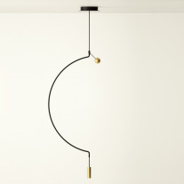 Axolight Liaison 1 LED Suspension Light G Black/Gold