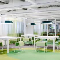 Zero Umbrella LED Pendant Light Lifestyle Common Room