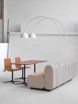 Zero Bob LED floor lamp as a sofa fixture for Blå Station