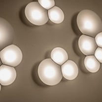 Cluster of Luceplan Bulbullia Wall Lights