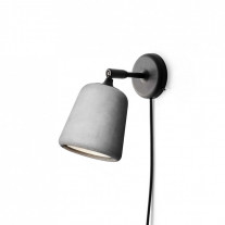 New Works Material Wall Lamp Light Grey Concrete