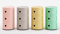 Kartell Componibili Bio Storage Unit Green, Pink, Cream, Yellow