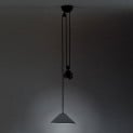 Artemide Aggregato Scaliscendi Pendant Cone 38 Anthracite grey