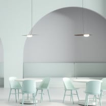 Axolight Kwic LED Suspension Light in Cafe