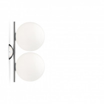 Flos IC Double Ceiling and Wall Light C/W1 Chrome