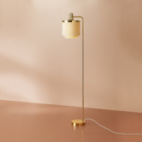 Warm Nordic Fringe Floor Lamp Cream White
