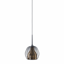 Diesel Living with Lodes Cage Pendant Small Black Cage/Bronze Diffuser