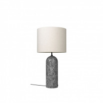 Gubi Gravity XL Floor Lamp Low Canvas Shade/Grey Marble