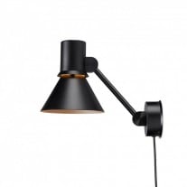 Anglepoise Type 80 W2 Wall Lamp Matt Black Cable and Plug