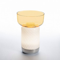 Artemide Bontà Portable LED Table Lamp Topaz Bowl