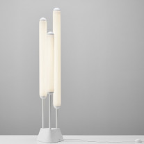 Brokis Puro LED Floor Lamp Small Opal Glass & White Structure
