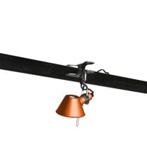 Artemide Tolomeo Pinza Clip-on Light Micro Orange