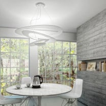 Artemide Pirce Suspension Above Dining Table
