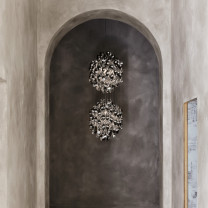Verpan Spiral SP2 Pendant Silver in Hallway
