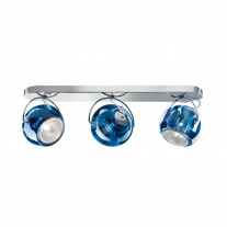 Fabbian Beluga Triple Ceiling/Wall Light - Blue