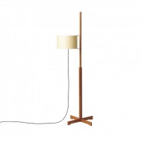 Santa & Cole TMM Floor Lamp Beige Shade with Cherry Structure