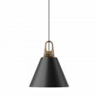 Lodes JIM Cone Pendant Honey Hook/Matte Black 9005 Diffuser