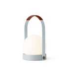 Audo Copenhagen Carrie Leather LED Portable Lamp - Linen Blue