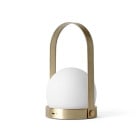 Audo Copenhagen Carrie Portable Outdoor LED Table Lamp Brushed Brass